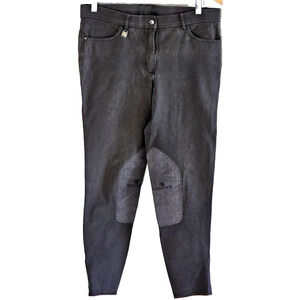 ROMFH Women’s Breeches Equestrian Horse Riding Pants Grey Stretch Size 32L
